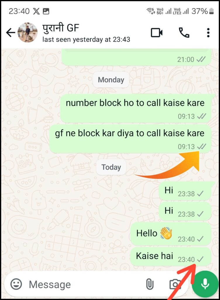 WhatsApp Unblock Trick Single Tick